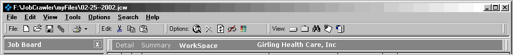 Menu / Tool Bars